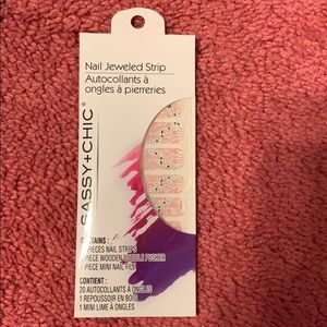 Nail jeweled strip
